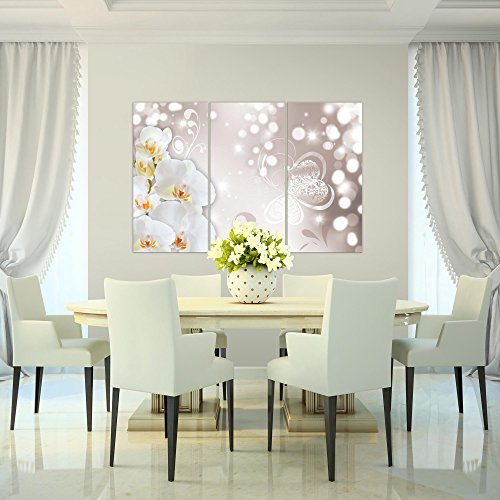 Orchidee Blumen Bild Kunstdruck auf Vlies-Leinwand B067