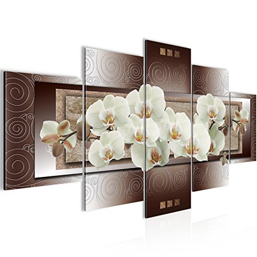 Orchidee Blumen Bild Kunstdruck auf Vlies-Leinwand B146