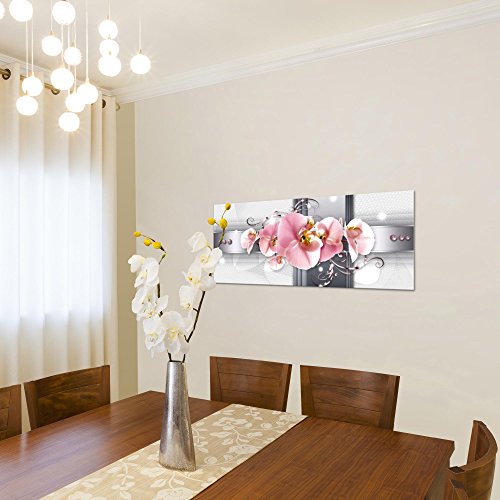 Orchidee Blumen Bild Kunstdruck auf Vlies-Leinwand B363