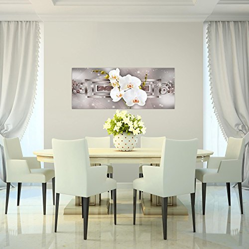 Orchidee Blumen Bild Kunstdruck auf Vlies-Leinwand B020