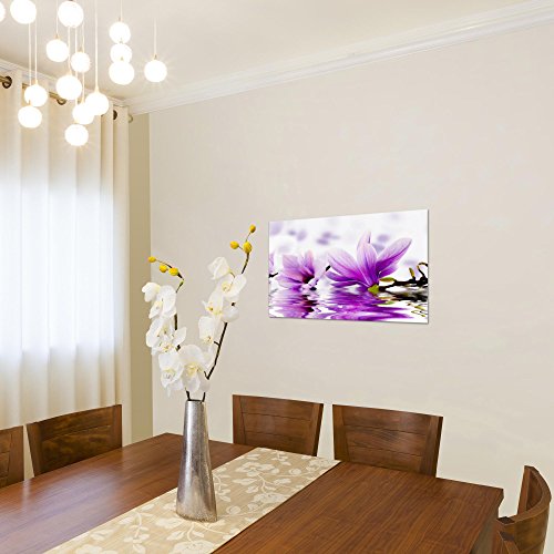 Magnolien Blumen Bild Kunstdruck auf Vlies-Leinwand B278