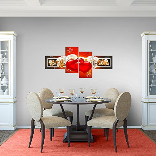 Orchidee Blumen Bild Kunstdruck auf Vlies-Leinwand B366
