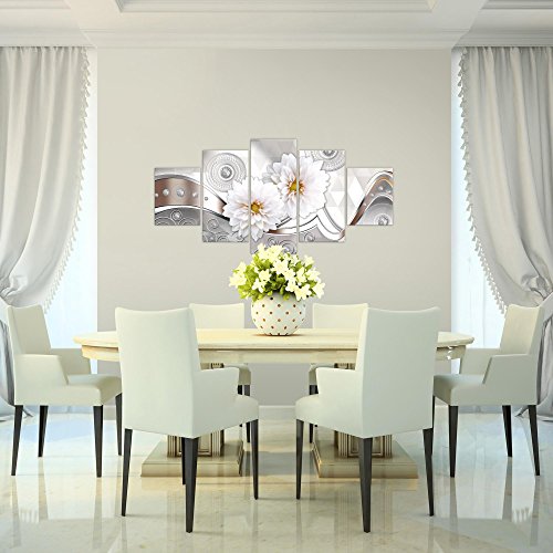 Chrysanthemen Blumen Bild Kunstdruck auf Vlies-Leinwand B330