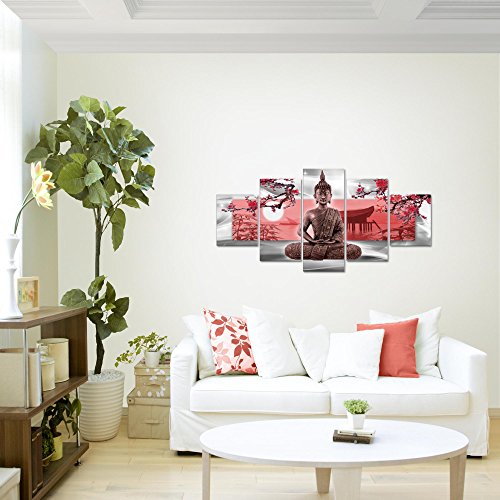 Buddha Feng Shui Bild Kunstdruck auf Vlies-Leinwand F037