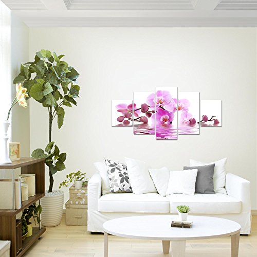 Orchidee Blumen Bild Kunstdruck auf Vlies-Leinwand B158