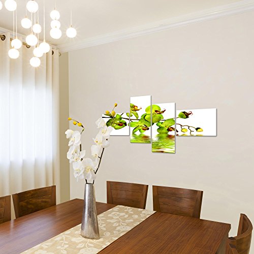 Orchidee Blumen Bild Kunstdruck auf Vlies-Leinwand B153