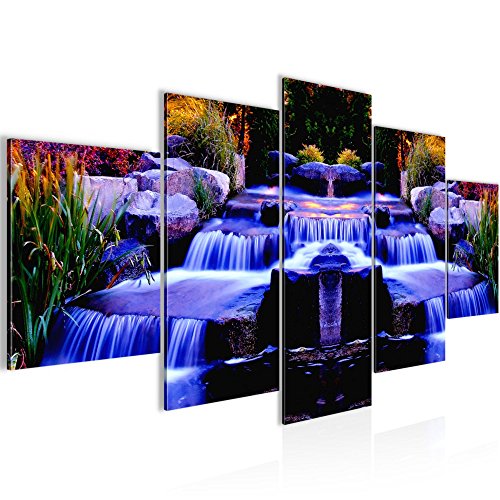 Wasserfall Landschaft Bild Kunstdruck auf Vlies-Leinwand L186