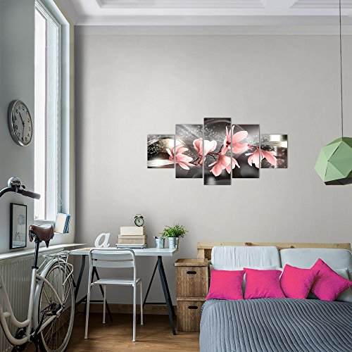 Magnolien Blumen Bild Kunstdruck auf Vlies-Leinwand B322