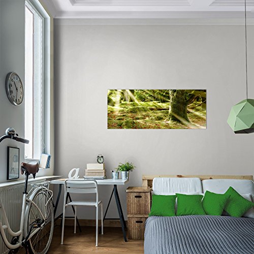 Wald Landschaft Bild Kunstdruck auf Vlies-Leinwand L089