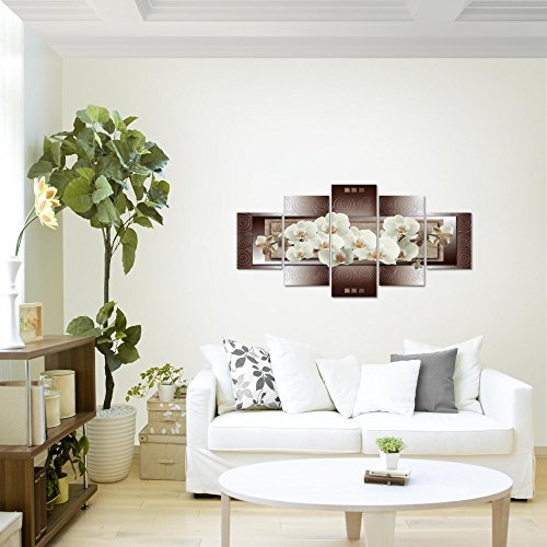 Orchidee Blumen Bild Kunstdruck auf Vlies-Leinwand B146