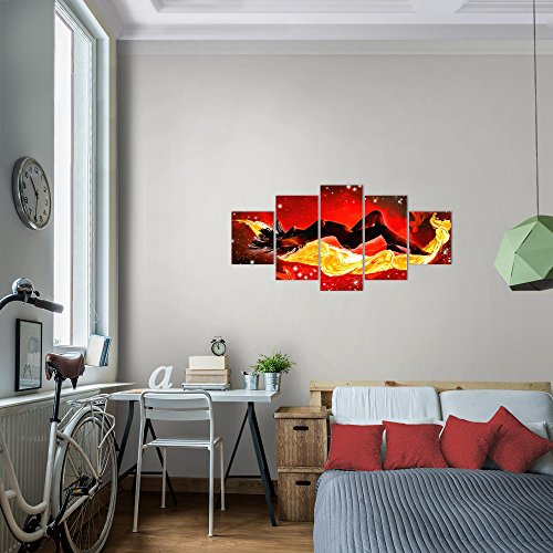 Abstrakt Frau Bild Kunstdruck auf Vlies-Leinwand S243