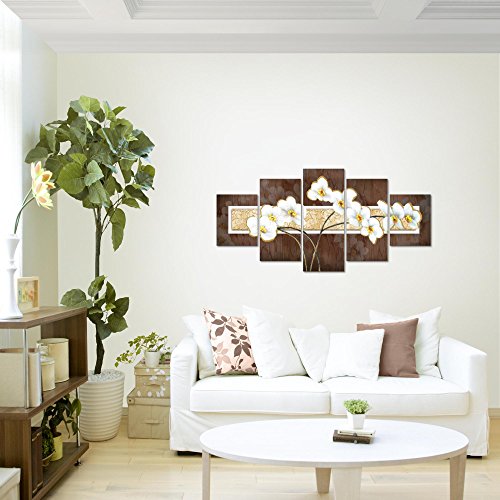 Orchidee Blumen Bild Kunstdruck auf Vlies-Leinwand B114