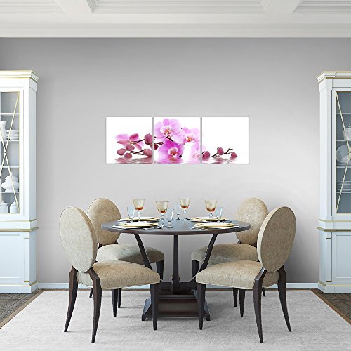 Orchidee Blumen Bild Kunstdruck auf Vlies-Leinwand B344