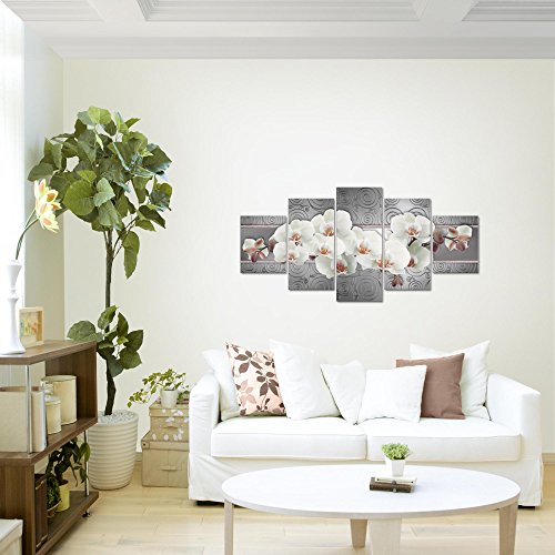 Orchidee Blumen Bild Kunstdruck auf Vlies-Leinwand B118