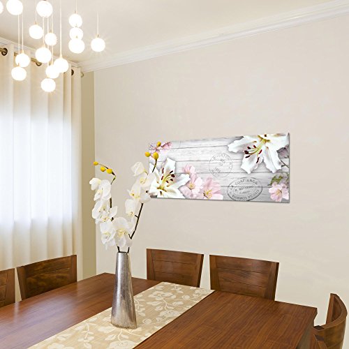 Lilie Blumen Bild Kunstdruck auf Vlies-Leinwand B249