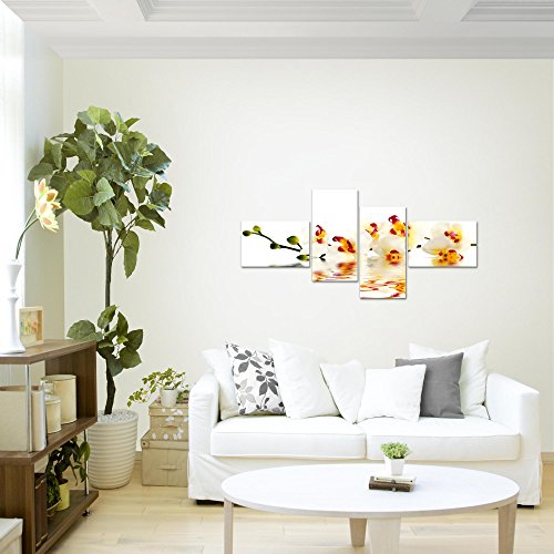 Orchidee Blumen Bild Kunstdruck auf Vlies-Leinwand B165