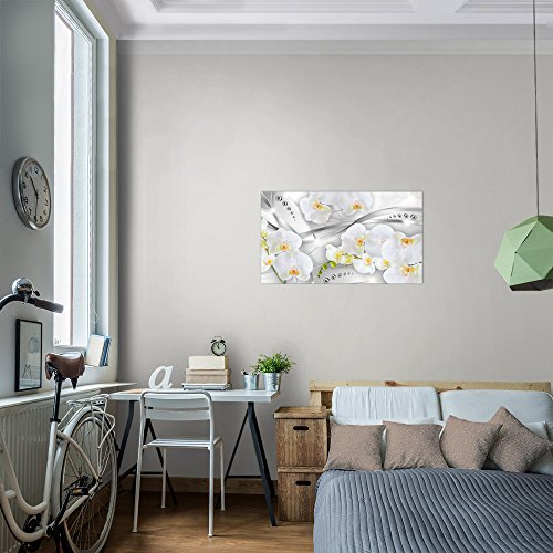 Orchidee Blumen Bild Kunstdruck auf Vlies-Leinwand B101