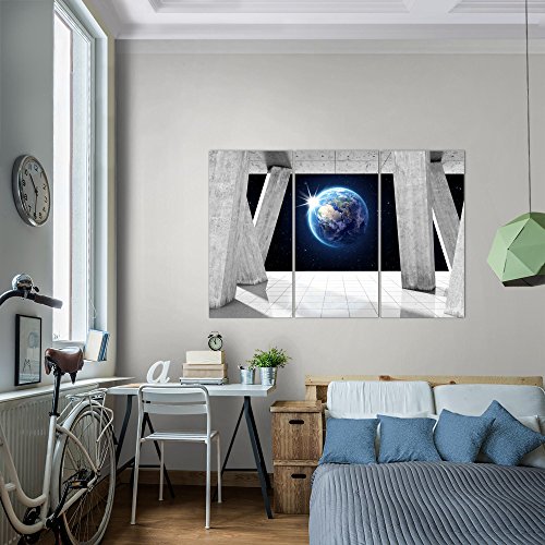 Weltraum Planet Bild Kunstdruck auf Vlies-Leinwand S193