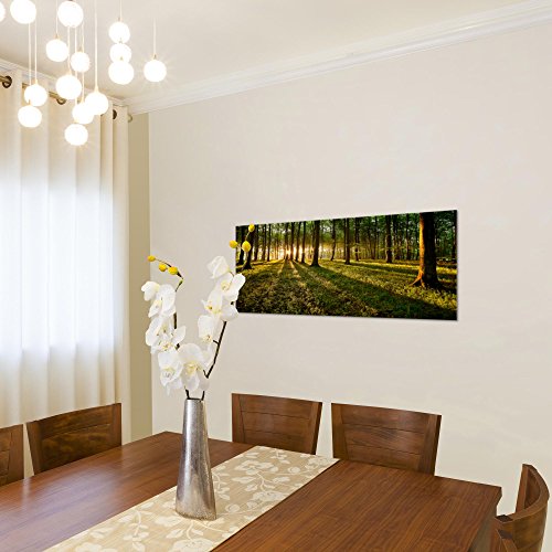 Wald Landschaft Bild Kunstdruck auf Vlies-Leinwand L103