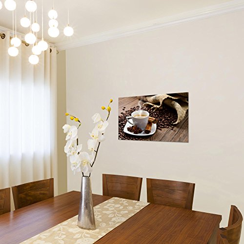Kaffee Coffee Bild Kunstdruck auf Vlies-Leinwand S094
