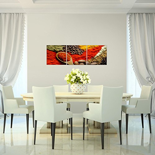 Küche - Gewürze Bild Kunstdruck auf Vlies-Leinwand S110