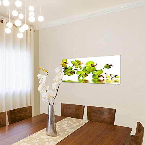 Orchidee Blumen Bild Kunstdruck auf Vlies-Leinwand B026