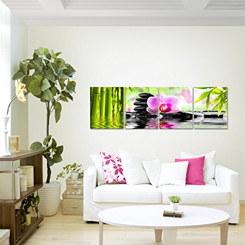 Orchidee Blumen Bild Kunstdruck auf Vlies-Leinwand B131