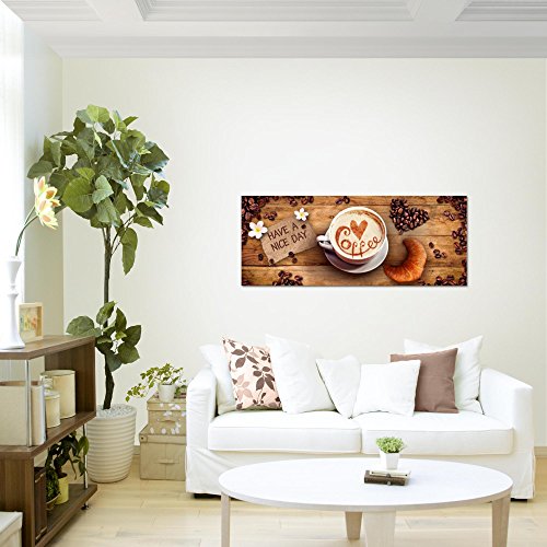 Kaffee Coffee Bild Kunstdruck auf Vlies-Leinwand S103