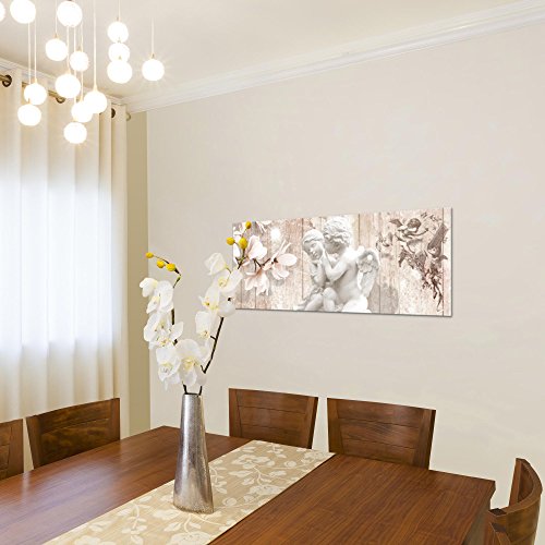 Engel Blumen Bild Kunstdruck auf Vlies-Leinwand B496