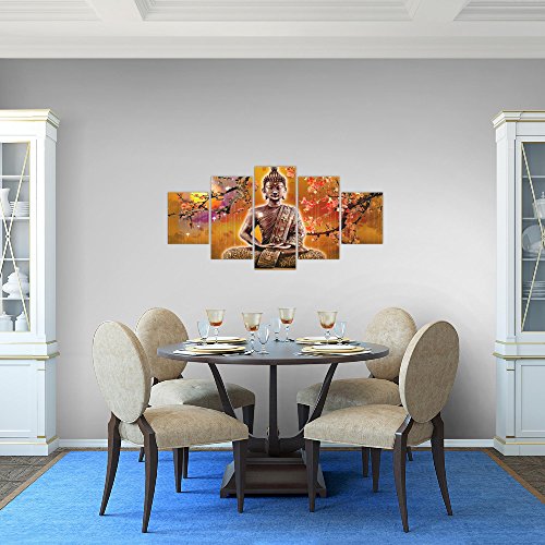 Buddha Feng Shui Bild Kunstdruck auf Vlies-Leinwand F038