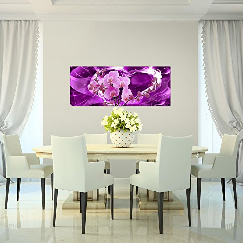 Orchidee Blumen Bild Kunstdruck auf Vlies-Leinwand B059