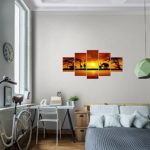 Afrika Elefant Bild Kunstdruck auf Vlies-Leinwand Af049
