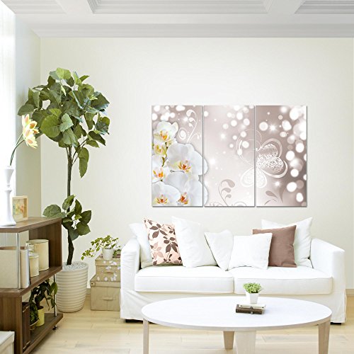 Orchidee Blumen Bild Kunstdruck auf Vlies-Leinwand B067