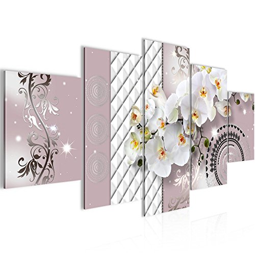 Orchidee Blumen Bild Kunstdruck auf Vlies-Leinwand B361