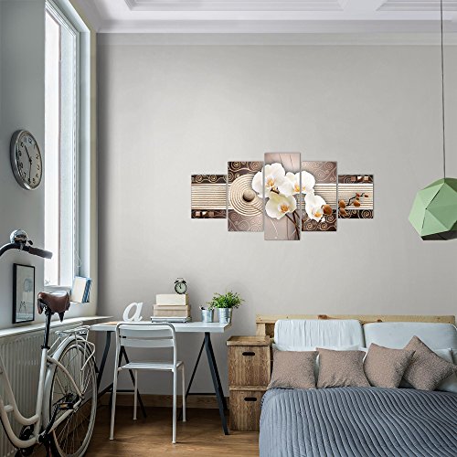 Orchidee Blumen Bild Kunstdruck auf Vlies-Leinwand B142