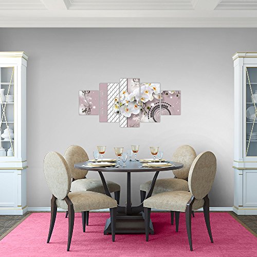 Orchidee Blumen Bild Kunstdruck auf Vlies-Leinwand B361