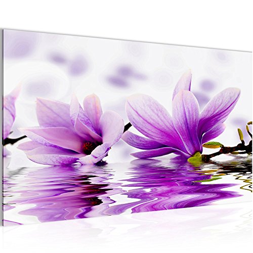 Magnolien Blumen Bild Kunstdruck auf Vlies-Leinwand B278