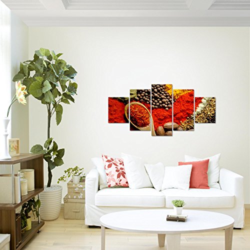 Küche - Gewürze Bild Kunstdruck auf Vlies-Leinwand S114