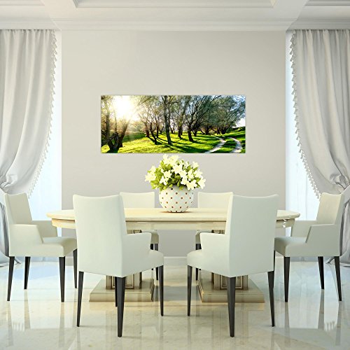 Wald Landschaft Bild Kunstdruck auf Vlies-Leinwand L098