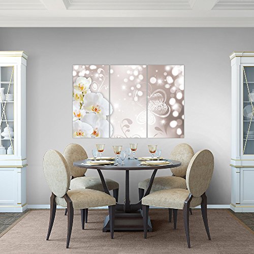 Orchidee Blumen Bild Kunstdruck auf Vlies-Leinwand B067
