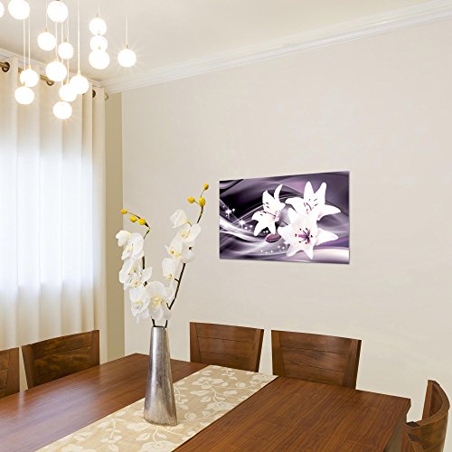 Lilie Blumen Bild Kunstdruck auf Vlies-Leinwand B262