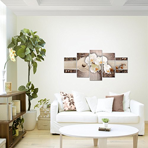 Orchidee Blumen Bild Kunstdruck auf Vlies-Leinwand B142
