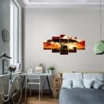 Afrika Elefant Bild Kunstdruck auf Vlies-Leinwand Af038