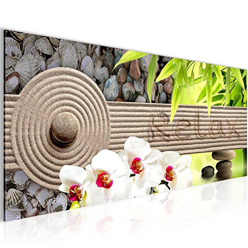 Feng Shui Orchidee Bild Kunstdruck auf Vlies-Leinwand F070