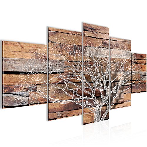 Abstrakt Baum Bild Kunstdruck auf Vlies-Leinwand S224
