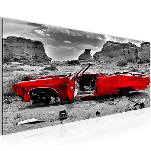 Auto Grand Canyon Landschaft Bild Kunstdruck auf Vlies-Leinwand L164