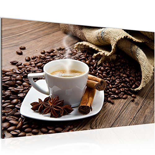 Kaffee Coffee Bild Kunstdruck auf Vlies-Leinwand S094