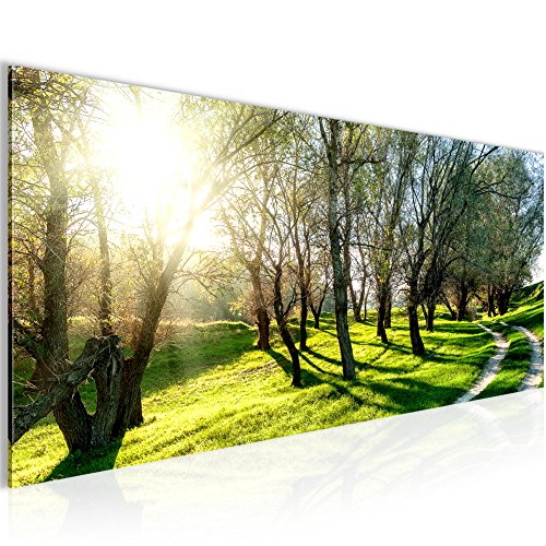 Wald Landschaft Bild Kunstdruck auf Vlies-Leinwand L098