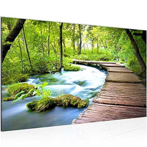 Brücke Landschaft Bild Kunstdruck auf Vlies-Leinwand L185