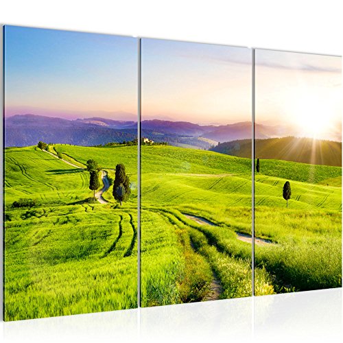 Sonnenaufgang Landschaft Bild Kunstdruck auf Vlies-Leinwand L048